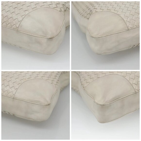 BOTTEGA VENETA INTRECCIATO Tote Bag Leather White Auth bs25990 - Picture 14 of 16